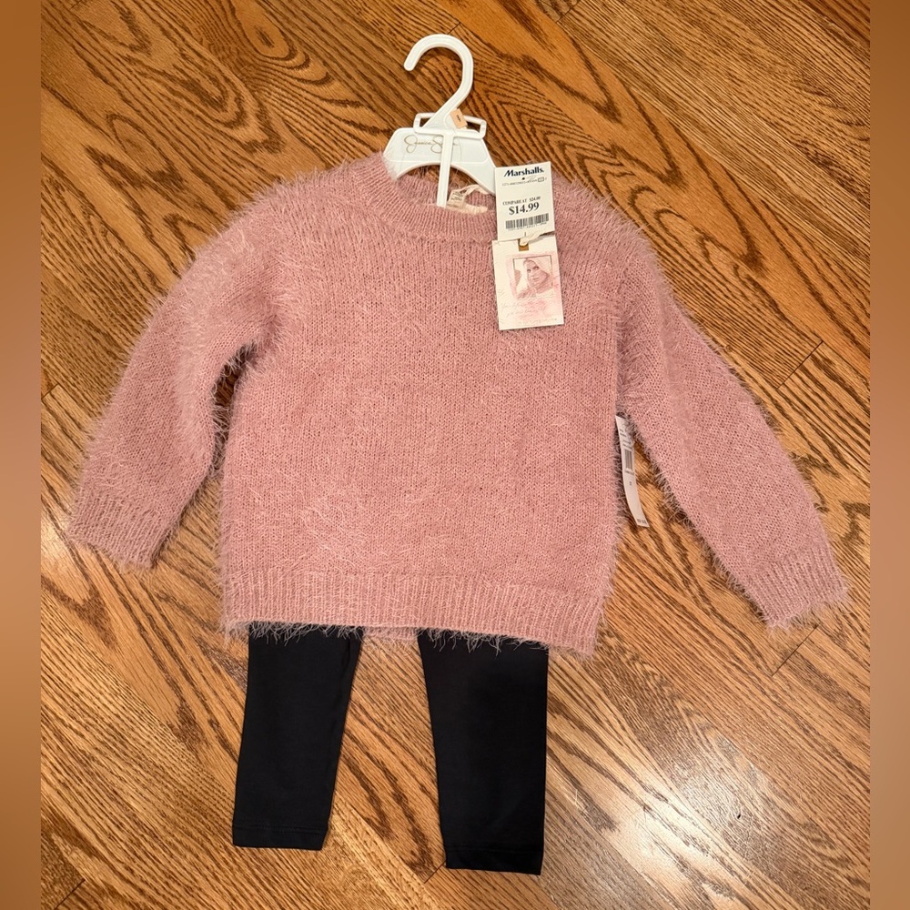 2T two piece sweater set NWT